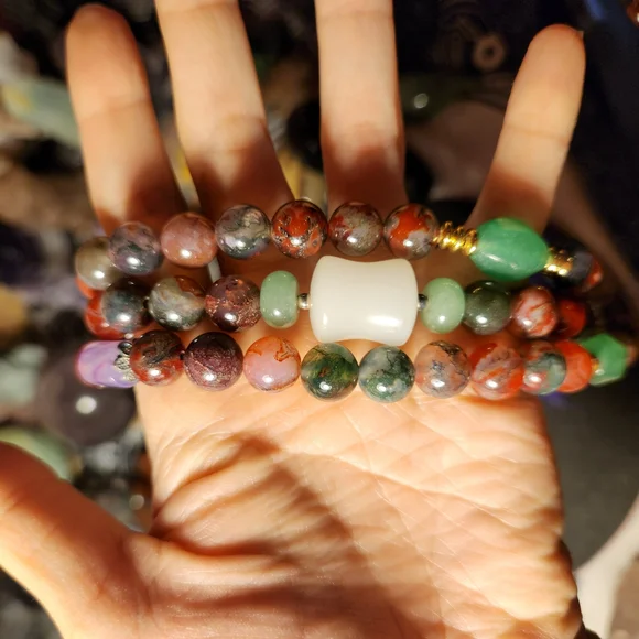 Colorful Agate Mala (10mm) - Picture 6 of 7